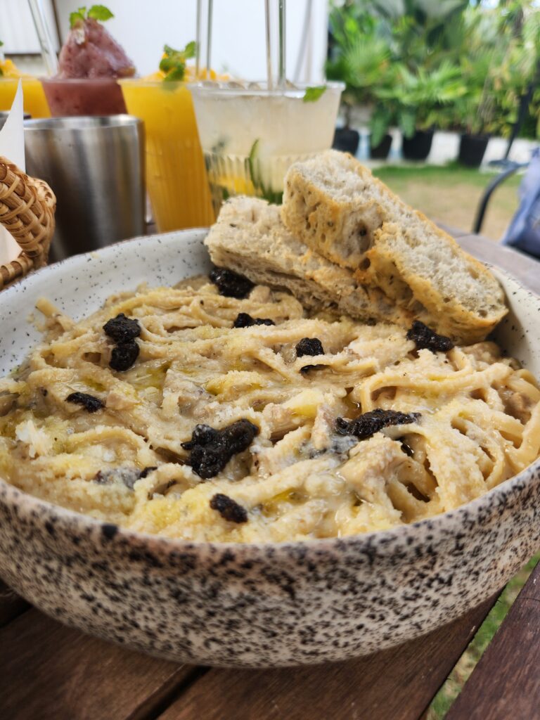 Manna Kitchen's Black Truffle Cream Pasta 